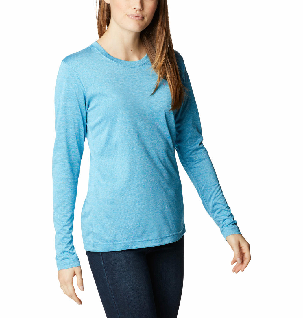 Columbia Women Blue Columbia Hike LS T-Shirt