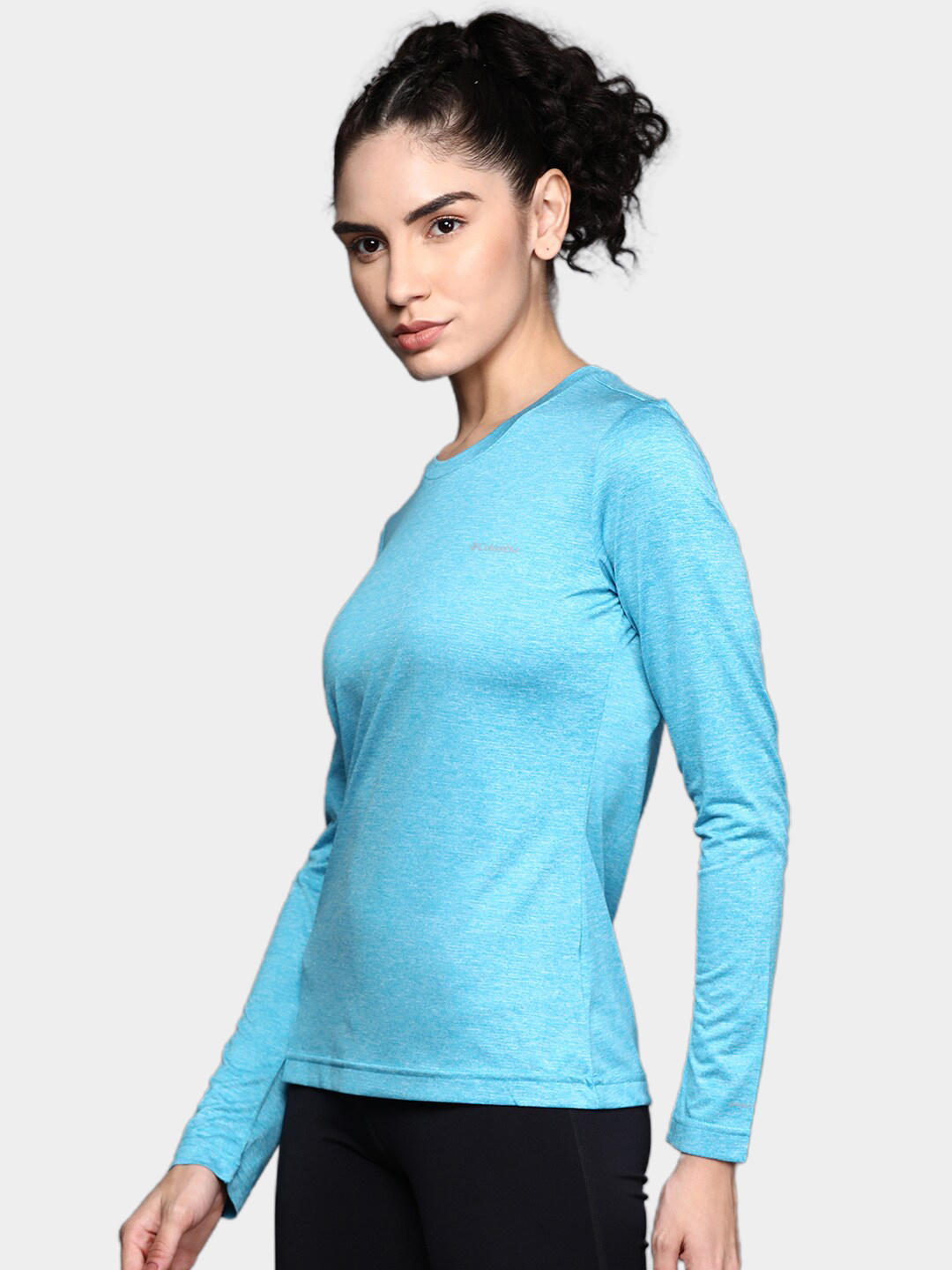 Columbia Women Blue Columbia Hike LS T-Shirt