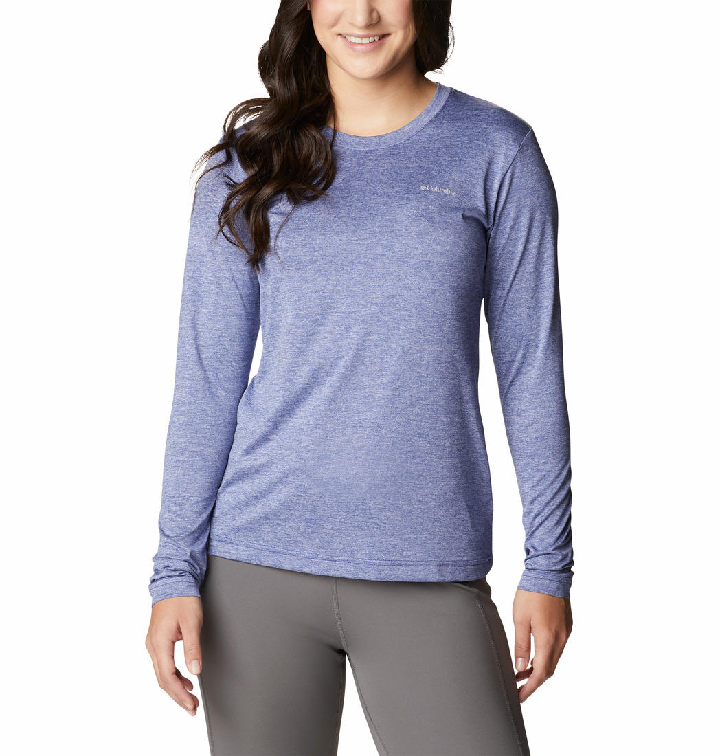 Columbia Women Blue Columbia Hike LS T-Shirt