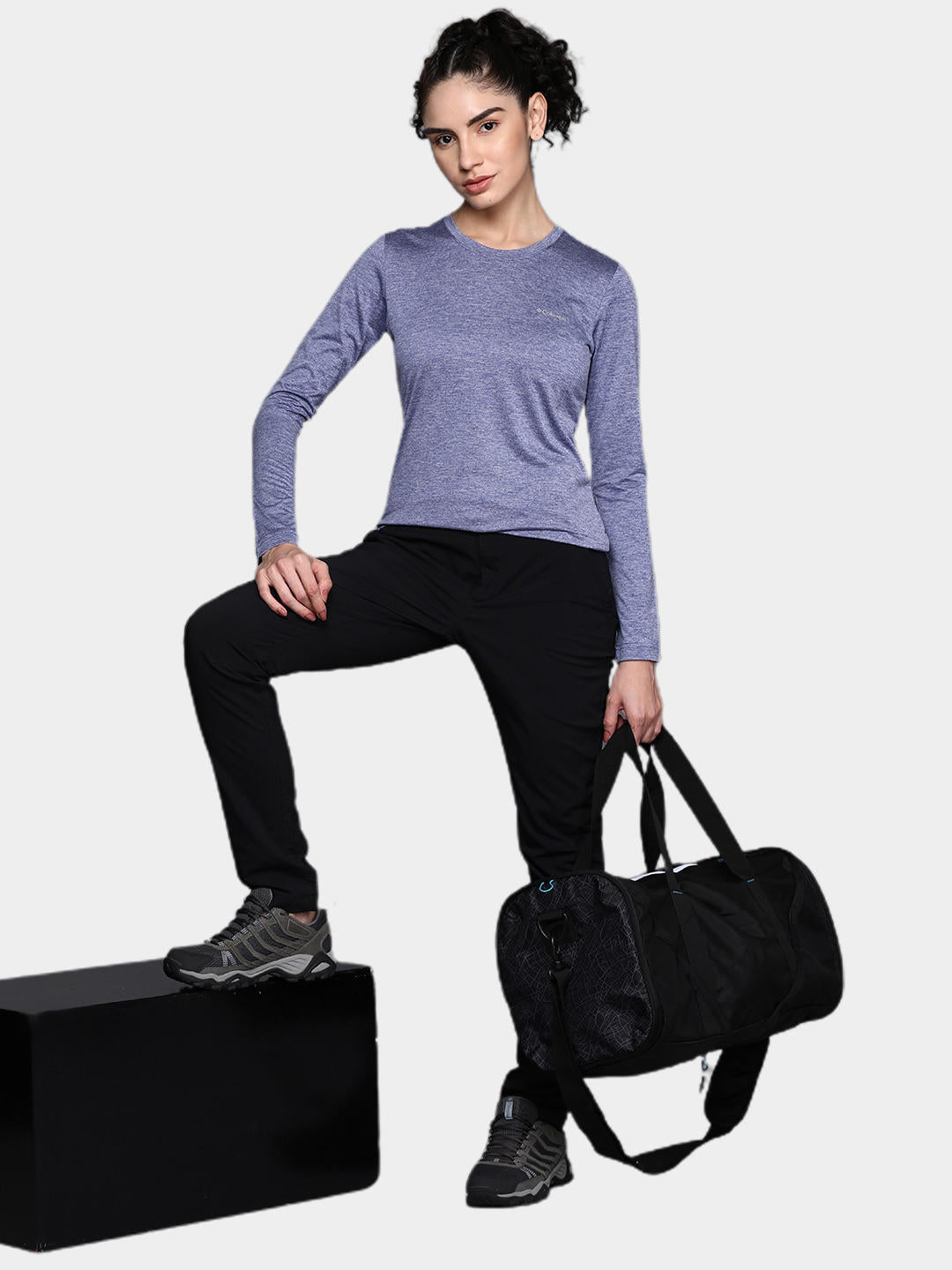 Columbia Women Blue Columbia Hike LS T-Shirt