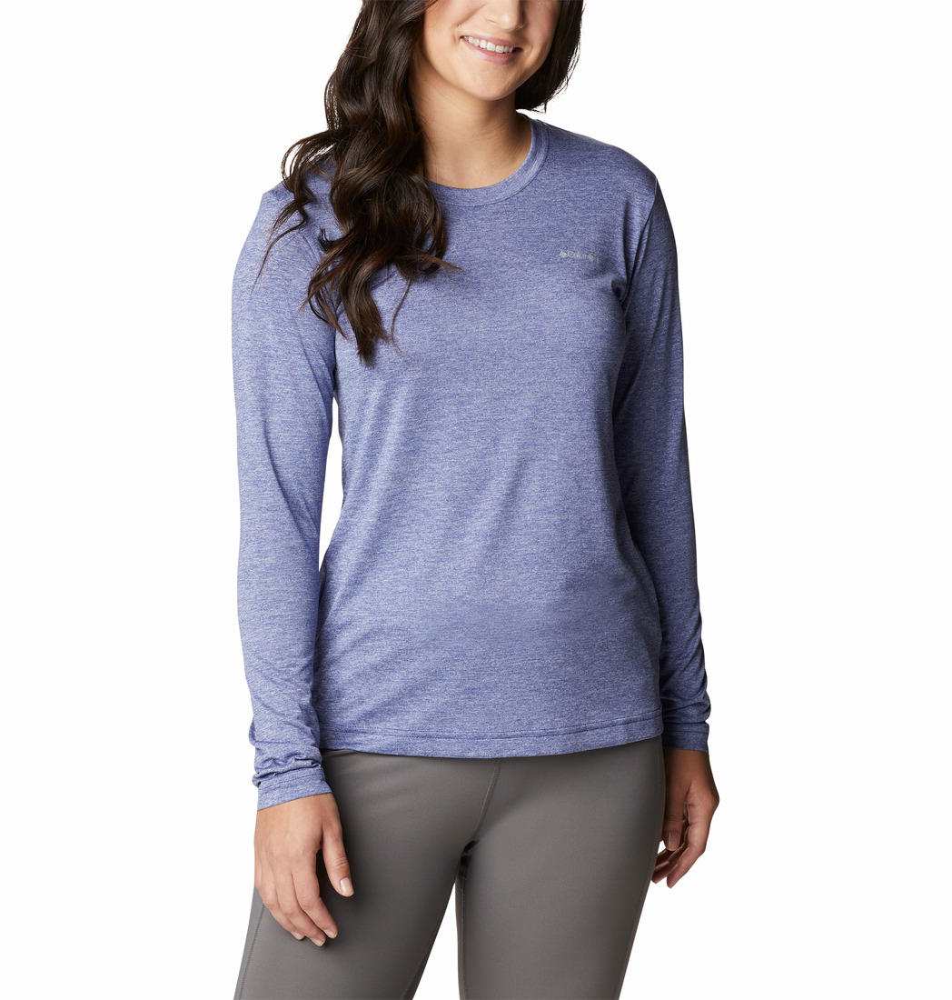 Columbia Women Blue Columbia Hike LS T-Shirt