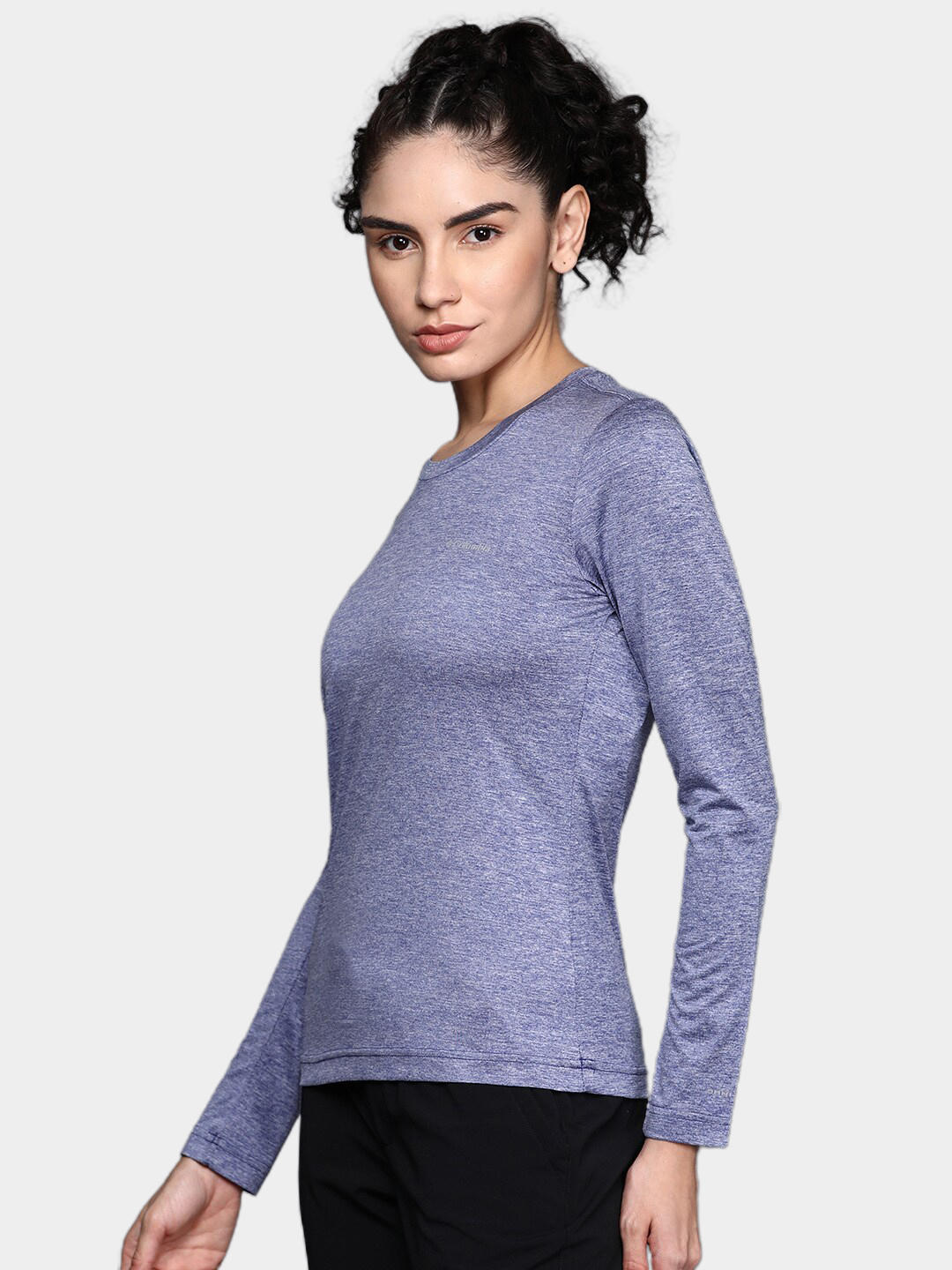 Columbia Women Blue Columbia Hike LS T-Shirt