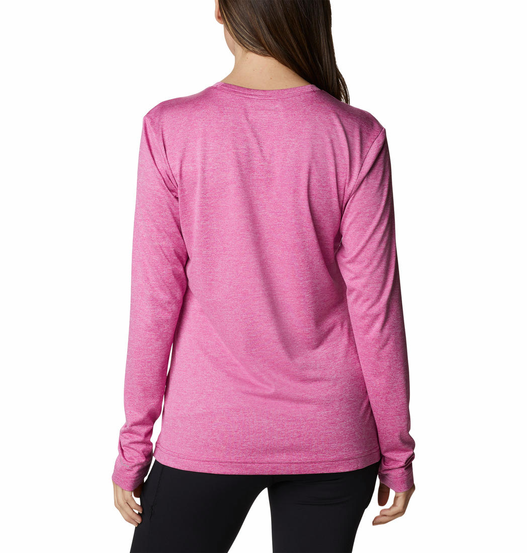 Columbia Women Pink Columbia Hike LS T-Shirt