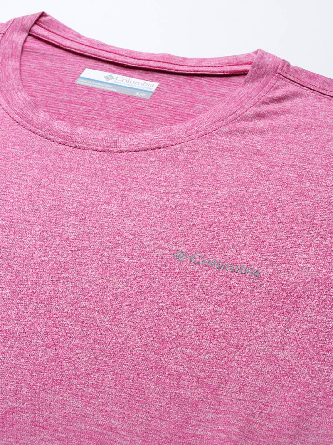 Columbia Women Pink Columbia Hike LS T-Shirt