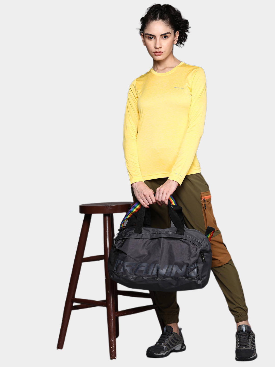 Columbia Women Yellow Columbia Hike LS T-Shirt