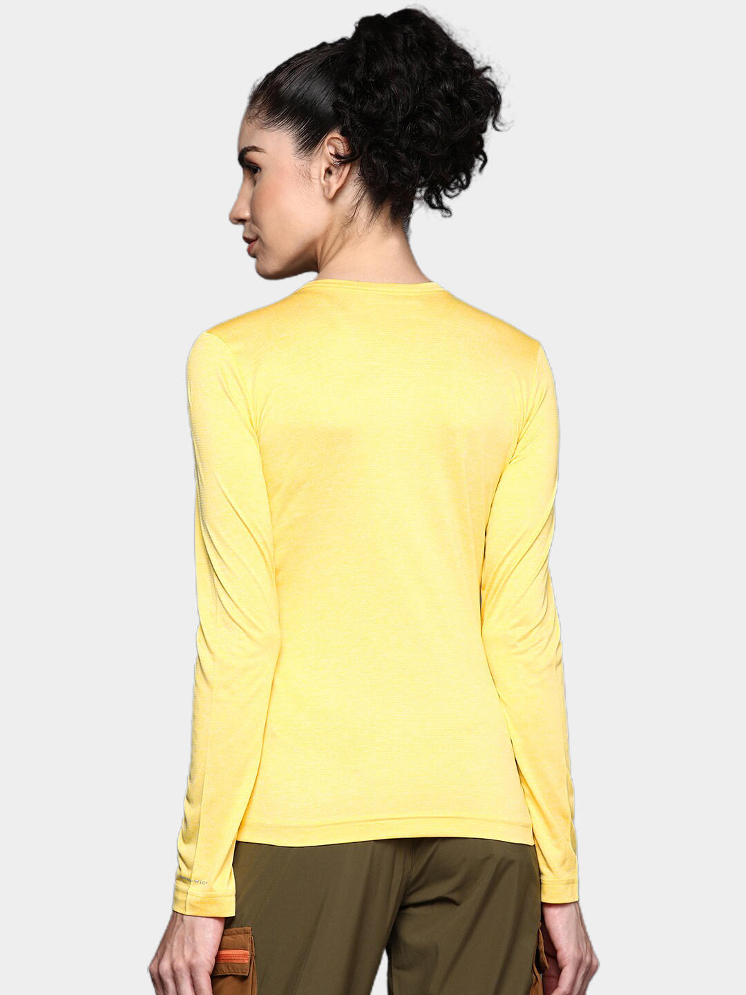 Columbia Women Yellow Columbia Hike LS T-Shirt