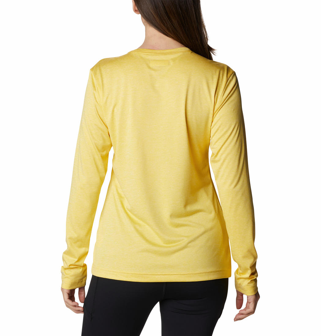 Columbia Women Yellow Columbia Hike LS T-Shirt