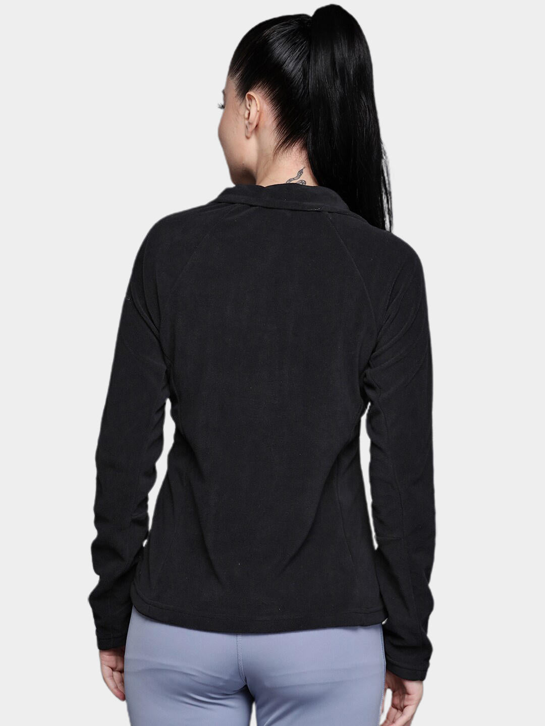 Columbia Women Black Glacial IV 1/2 Zip Fleece Jacket