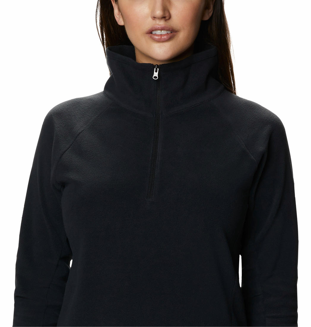 Columbia Women Black Glacial IV 1/2 Zip Fleece Jacket