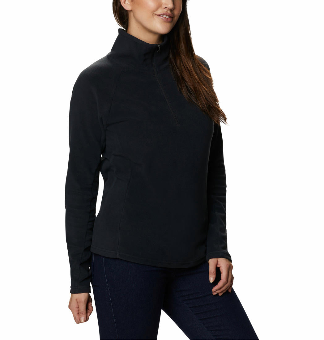 Columbia Women Black Glacial IV 1/2 Zip Fleece Jacket