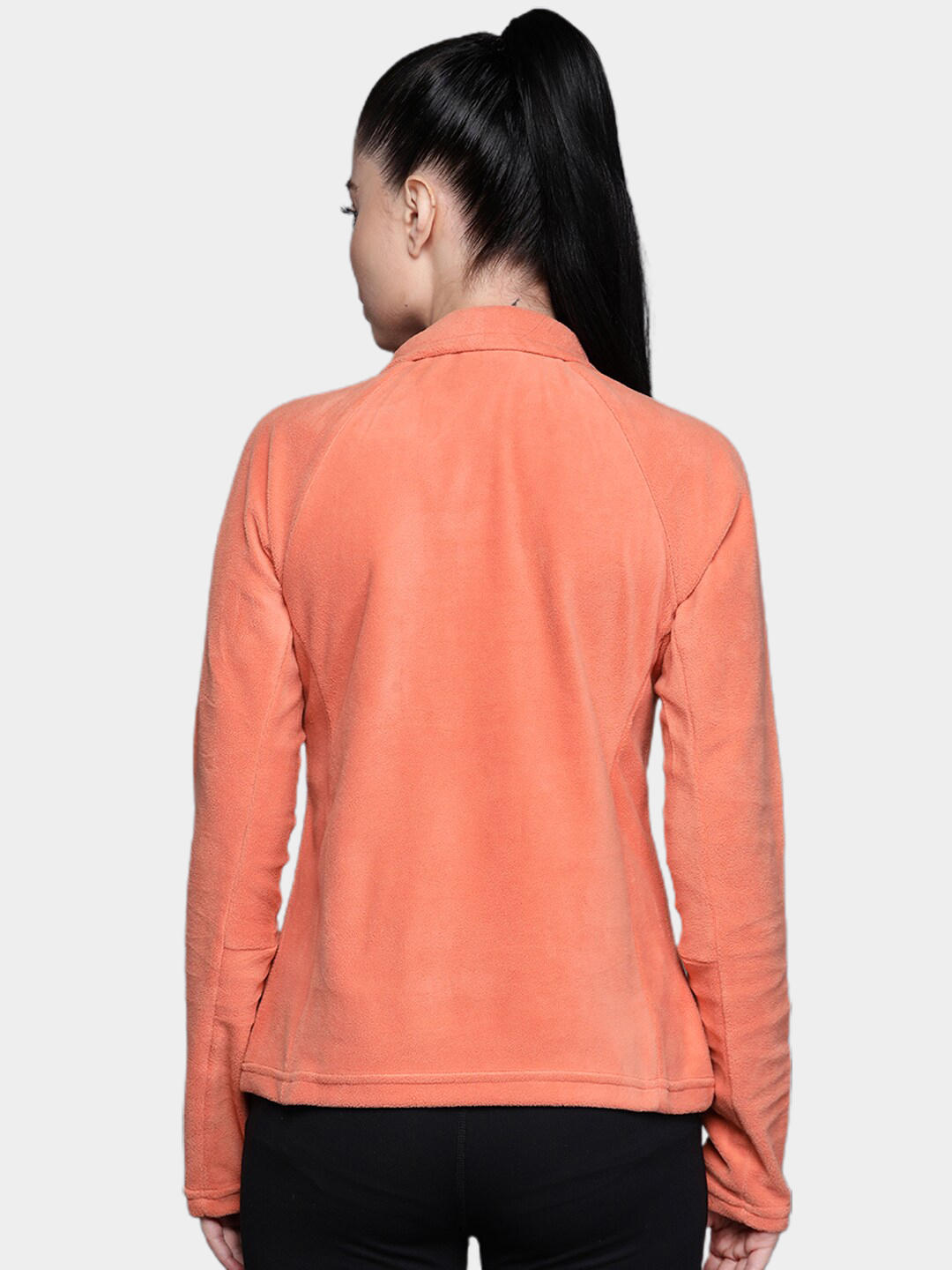 Columbia Women Orange Glacial IV 1/2 Zip Fleece Jacket