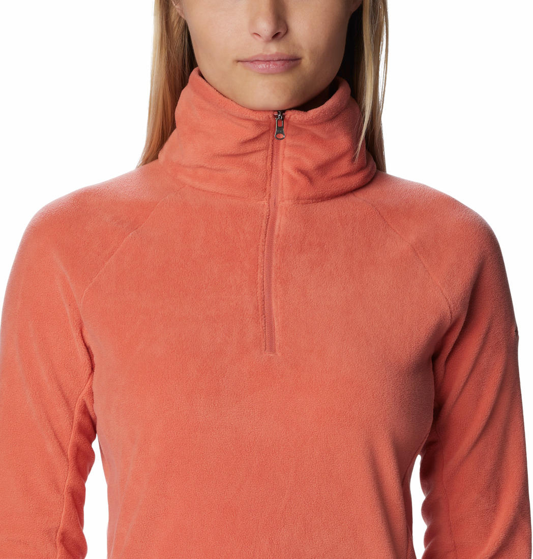 Columbia Women Orange Glacial IV 1/2 Zip Fleece Jacket