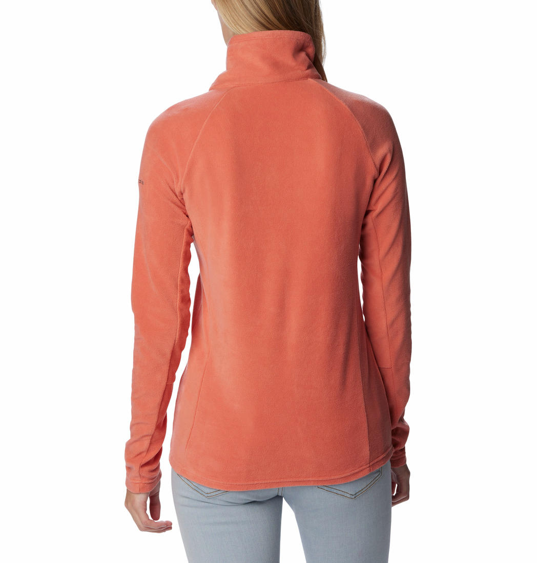 Columbia Women Orange Glacial IV 1/2 Zip Fleece Jacket