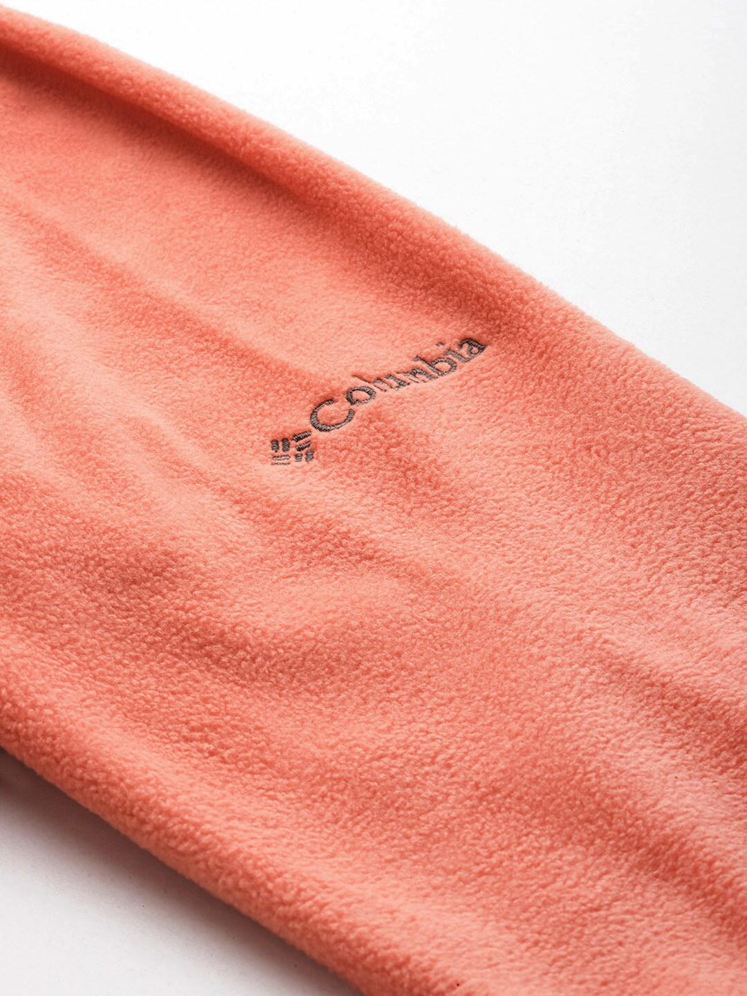 Columbia Women Orange Glacial IV 1/2 Zip Fleece Jacket