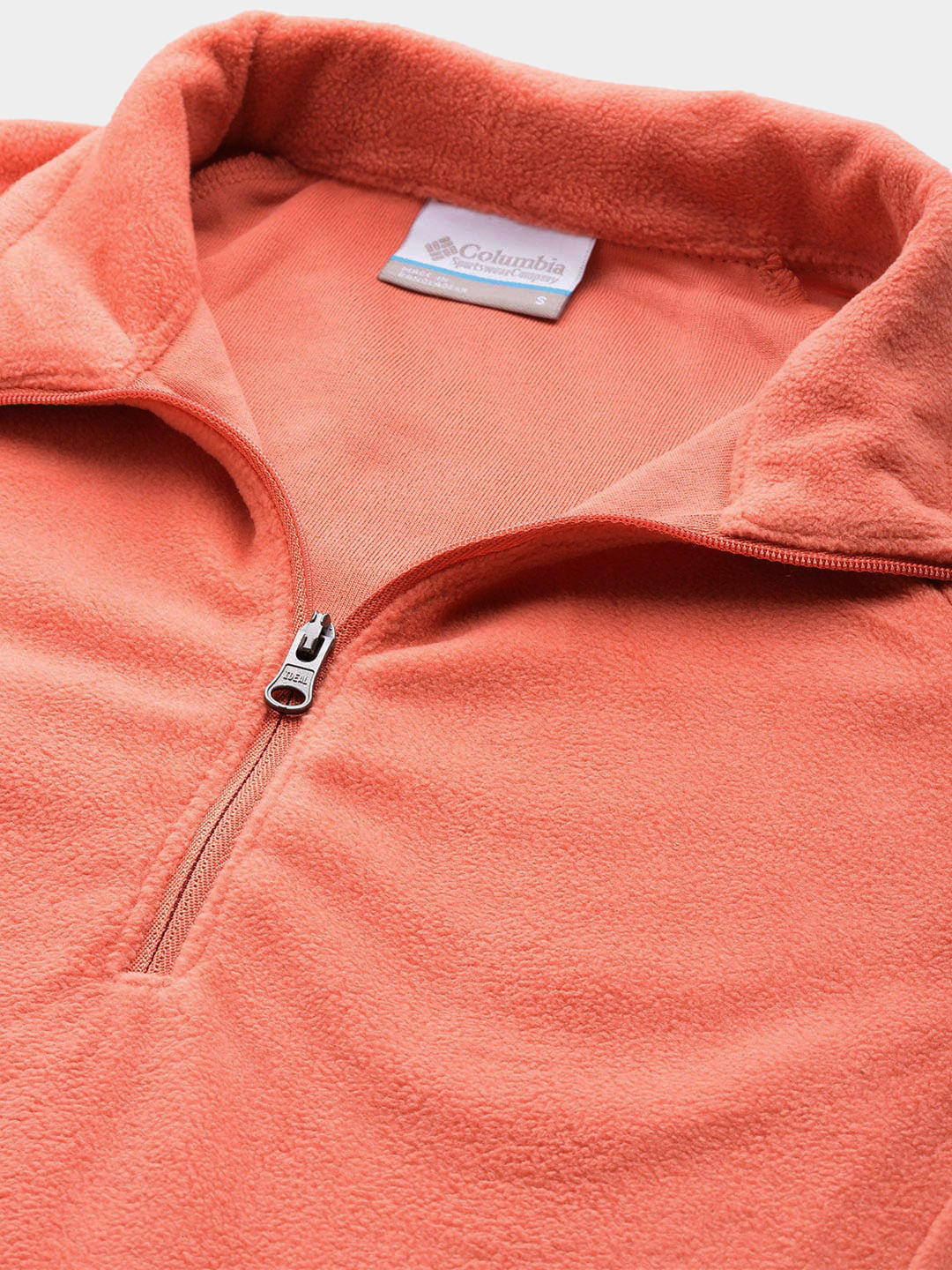 Columbia Women Orange Glacial IV 1/2 Zip Fleece Jacket