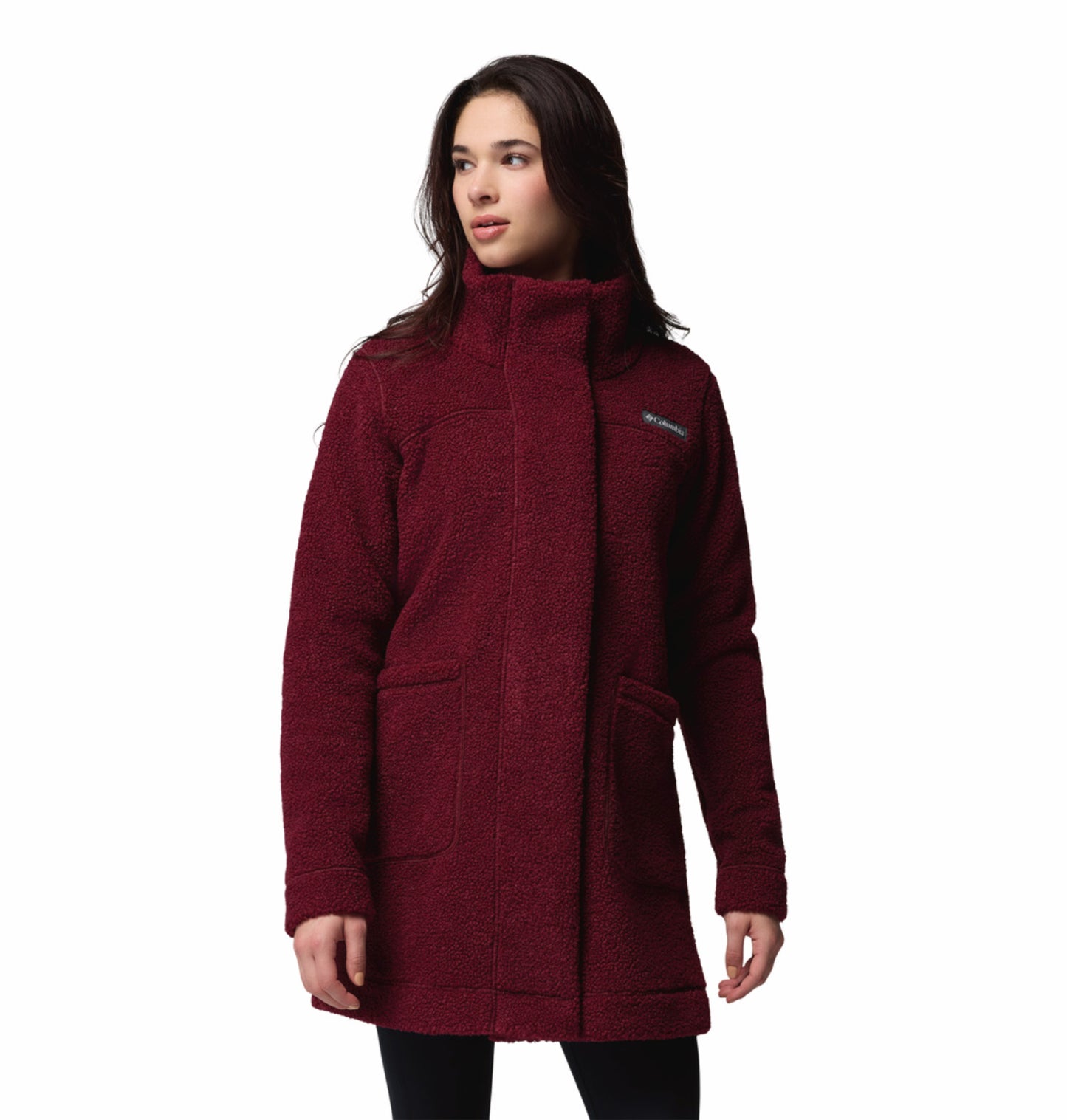 Columbia Women Maroon Panorama Fleece Jacket