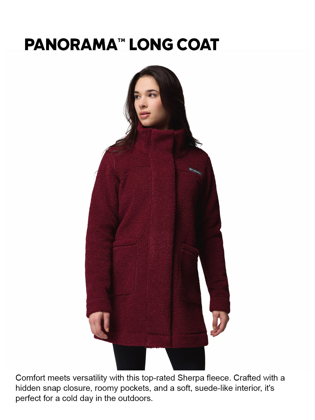 Columbia Women Maroon Panorama Fleece Jacket