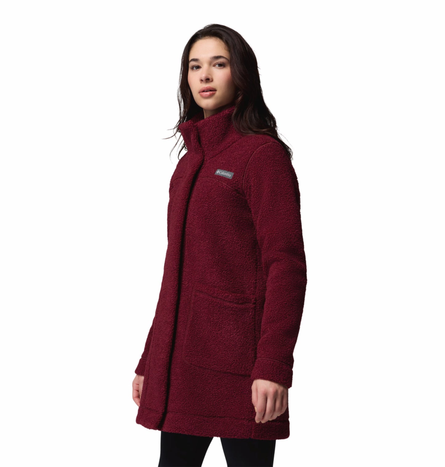 Columbia Women Maroon Panorama Fleece Jacket