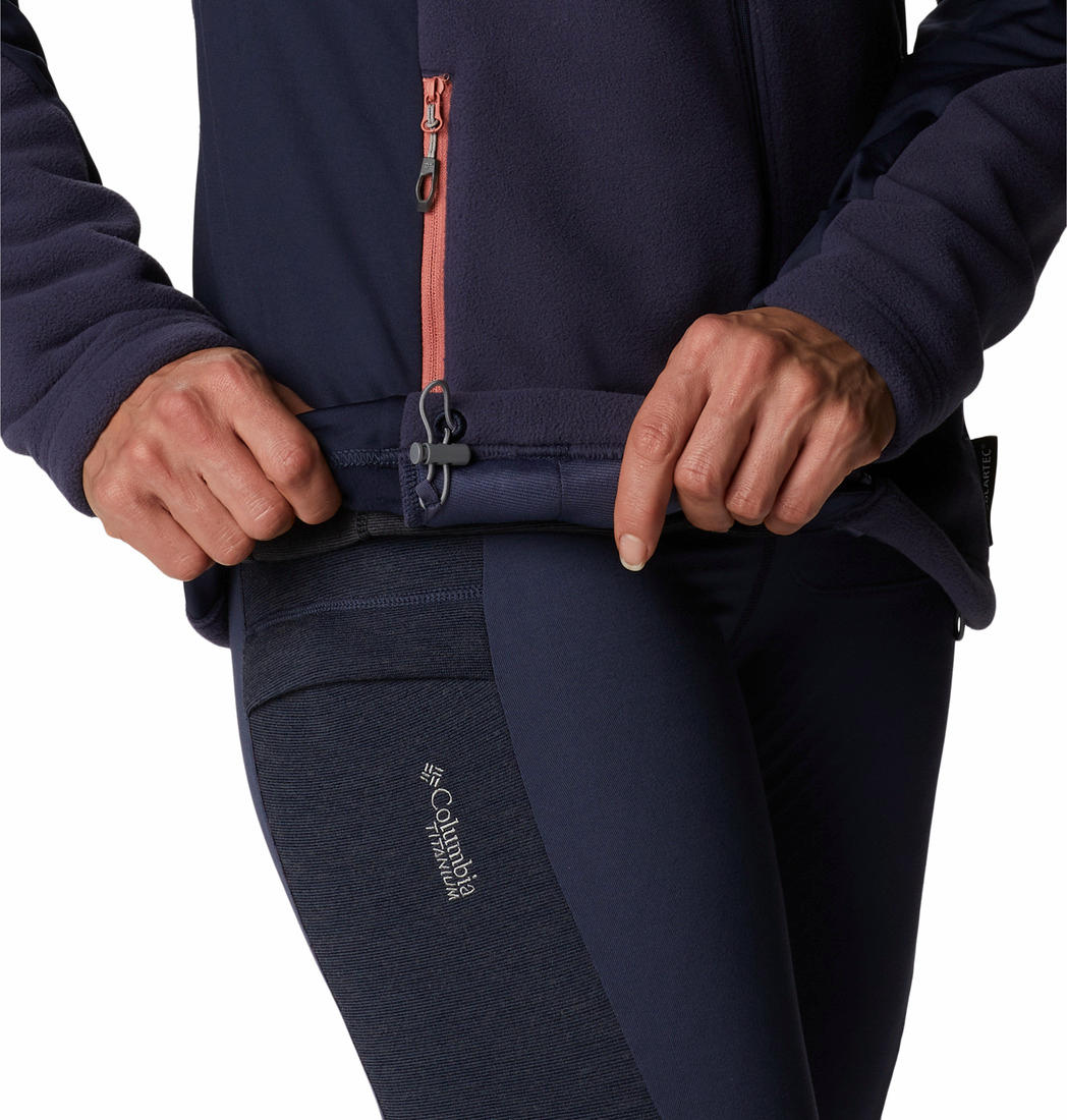 Columbia Women Navy Blue Titan Pass 2.0 II Fleece Jacket