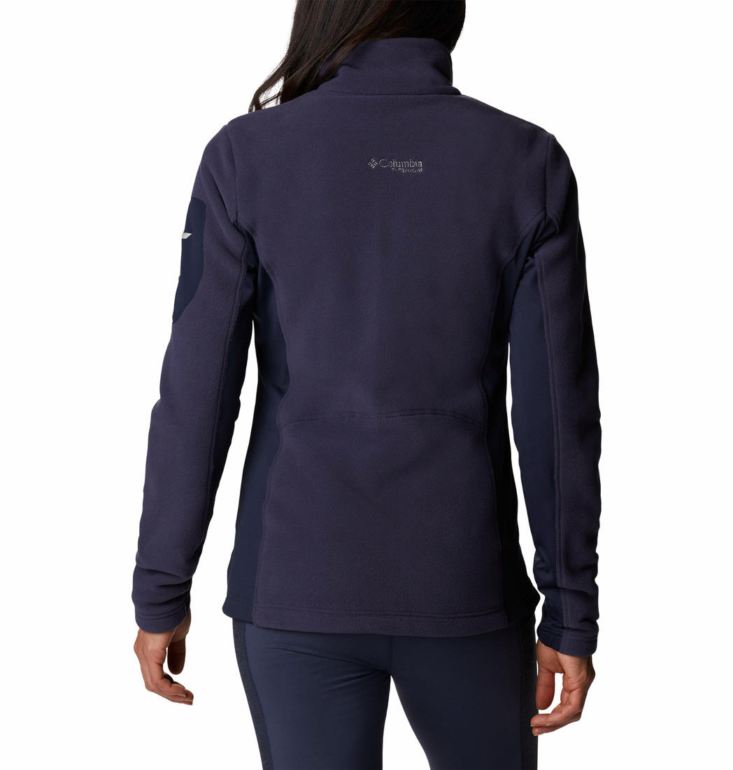 Columbia Women Navy Blue Titan Pass 2.0 II Fleece Jacket