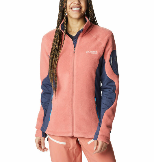 Columbia Women Red Titan Pass 2.0 II Fleece Jacket