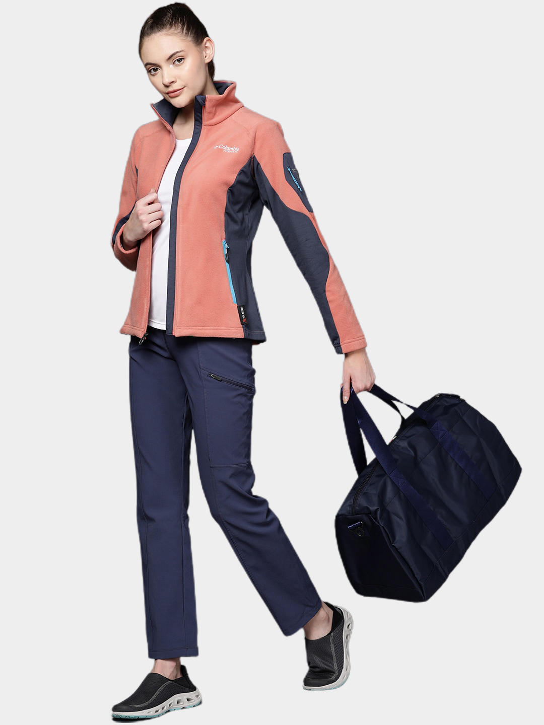 Columbia Women Red Titan Pass 2.0 II Fleece Jacket
