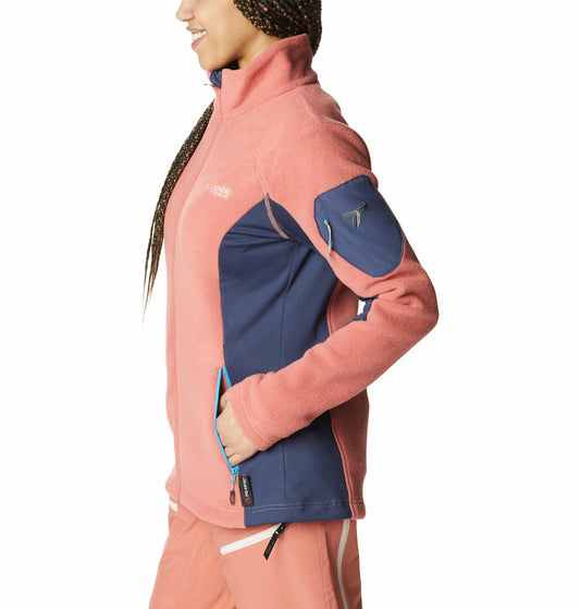 Columbia Women Red Titan Pass 2.0 II Fleece Jacket
