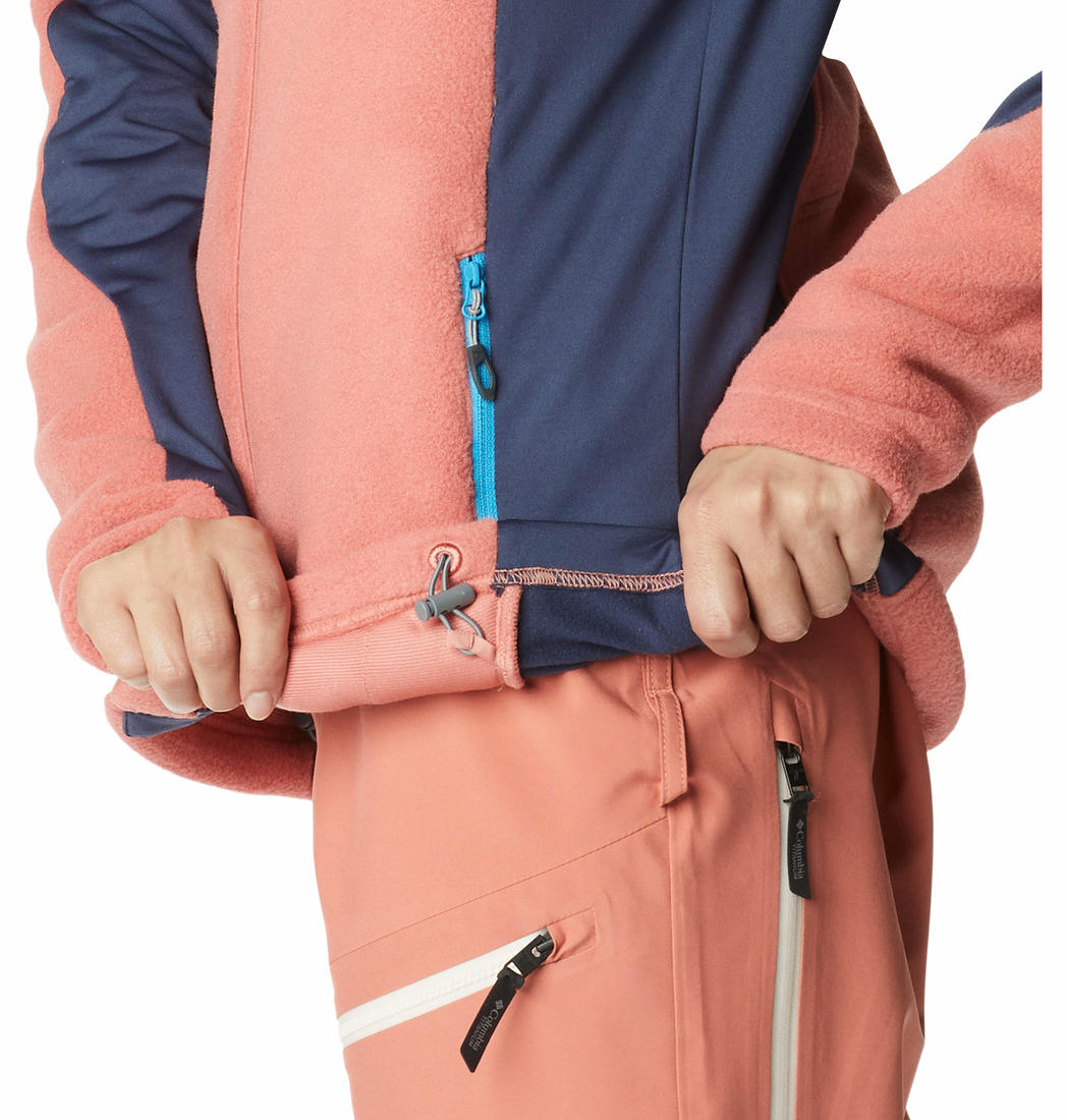 Columbia Women Red Titan Pass 2.0 II Fleece Jacket