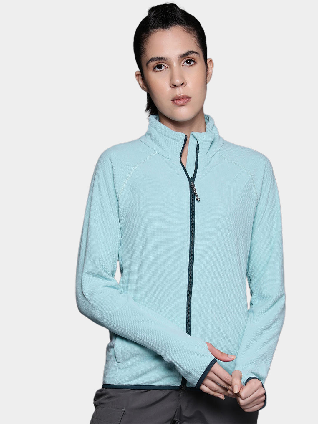 Columbia Women Blue Back Beauty Full Zip Fleece Jacket