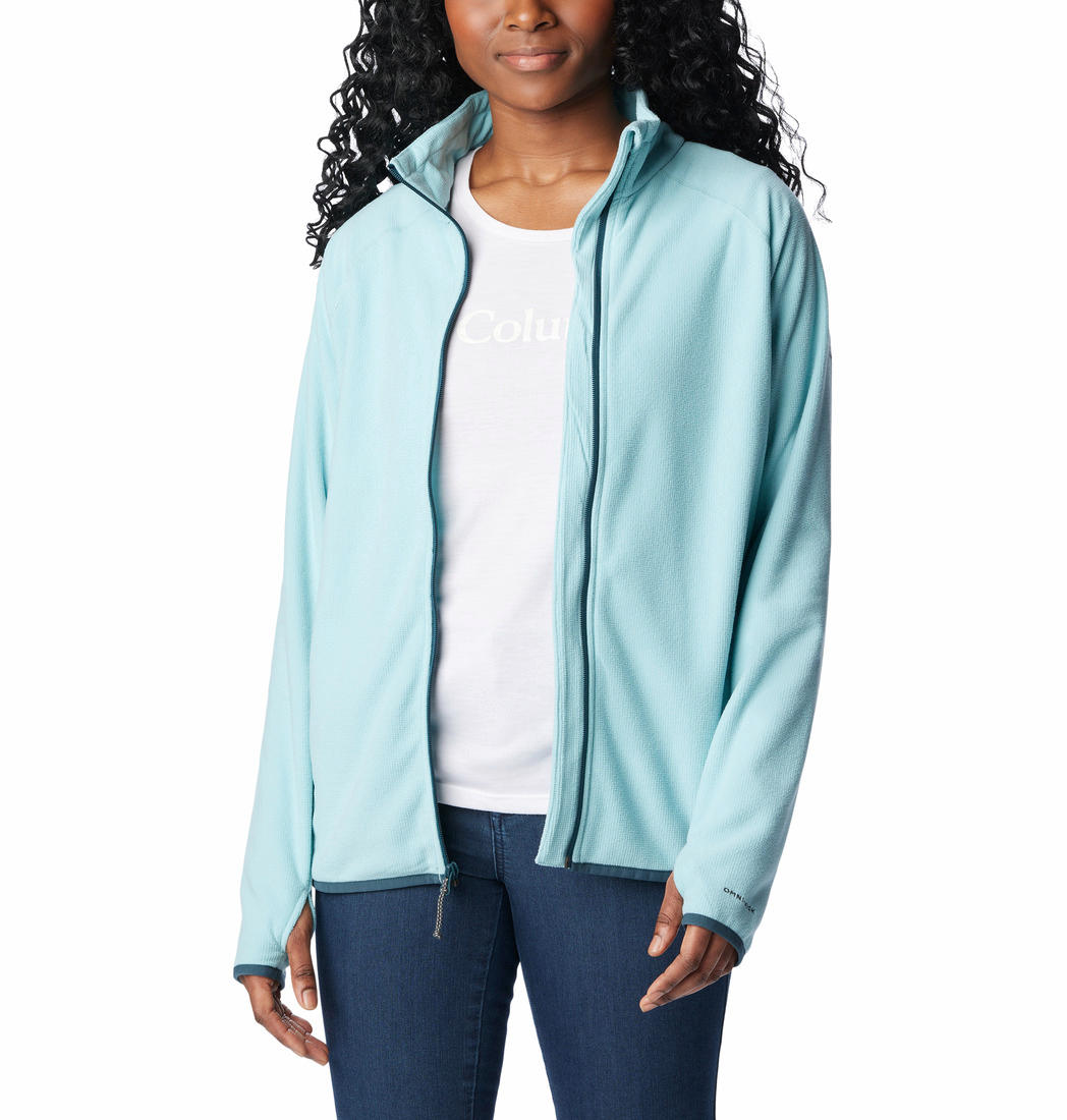 Columbia Women Blue Back Beauty Full Zip Fleece Jacket