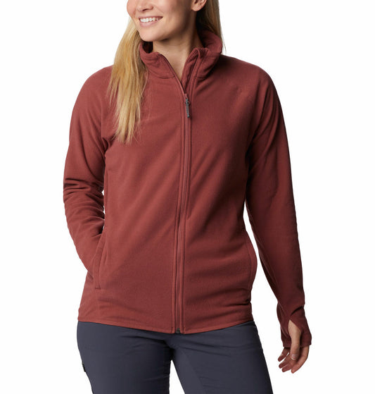 Columbia Women Red Back Beauty Full Zip Fleece Jacket