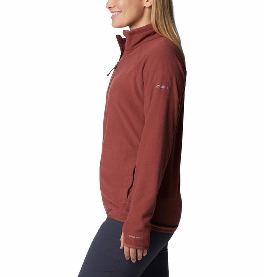 Columbia Women Red Back Beauty Full Zip Fleece Jacket