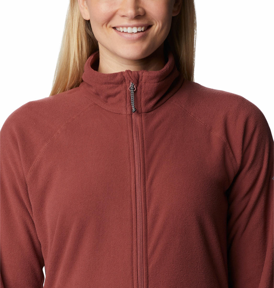 Columbia Women Red Back Beauty Full Zip Fleece Jacket