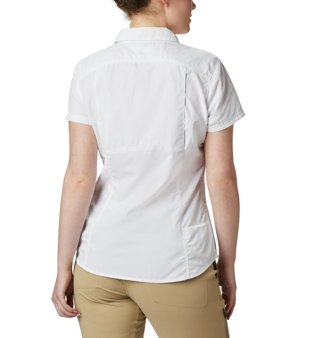 Columbia Women White Silver Ridge 2.0 Short Sleeve (Sun Protection)