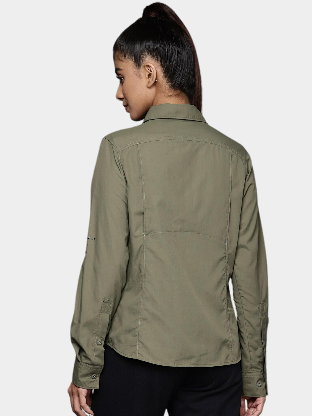 Columbia Women Olive Silver Ridge 2.0 Long Sleeve Shirts