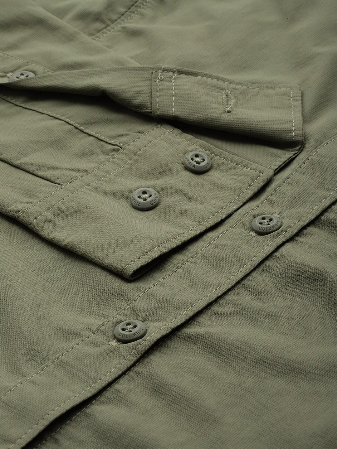 Columbia Women Olive Silver Ridge 2.0 Long Sleeve Shirts