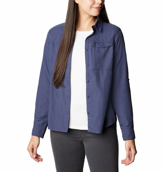 Columbia Women Blue Silver Ridge 2.0 Long Sleeve Shirts