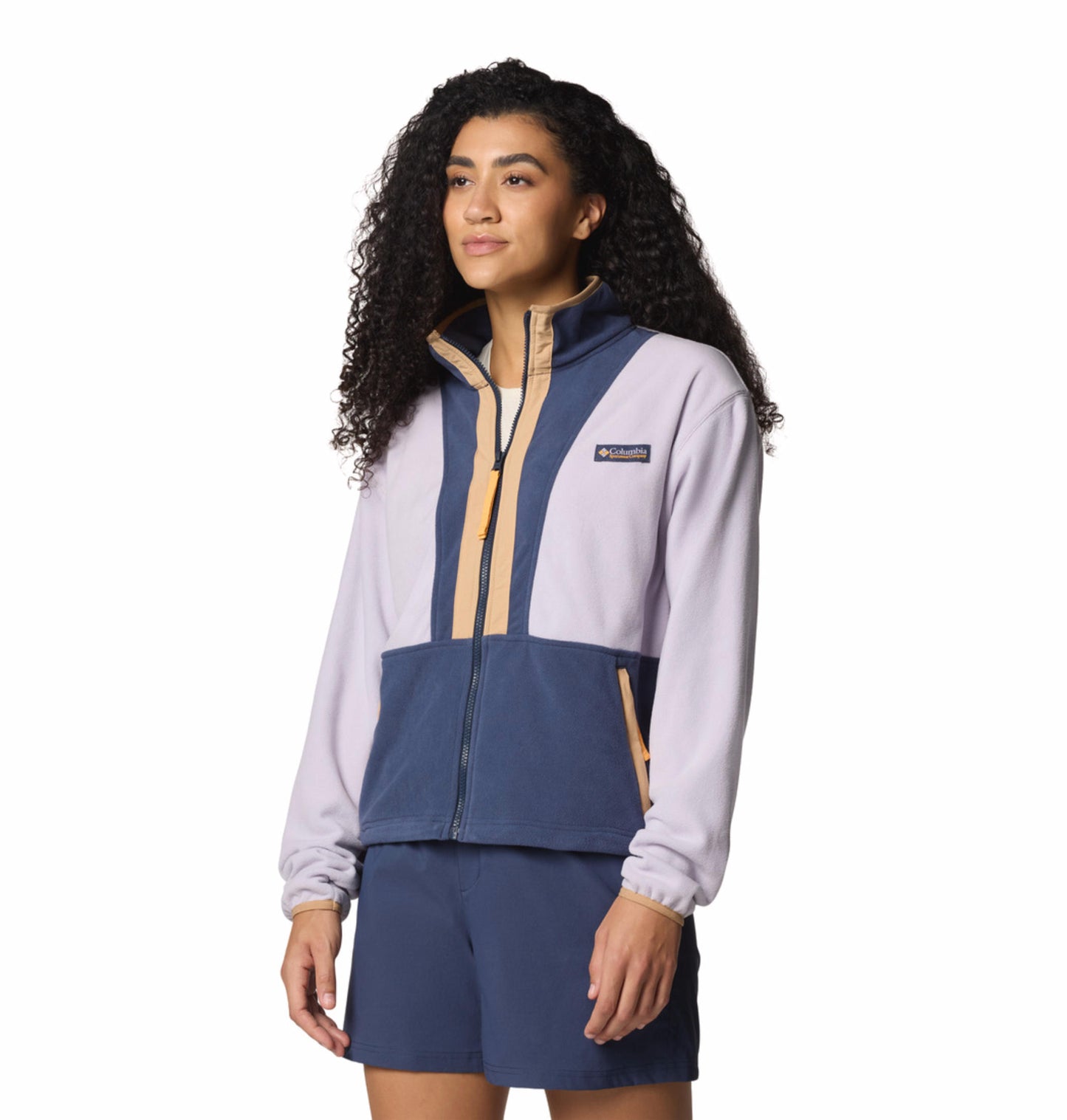 Columbia Womens Purple Backbowl II Full Zip Fleece Jacket