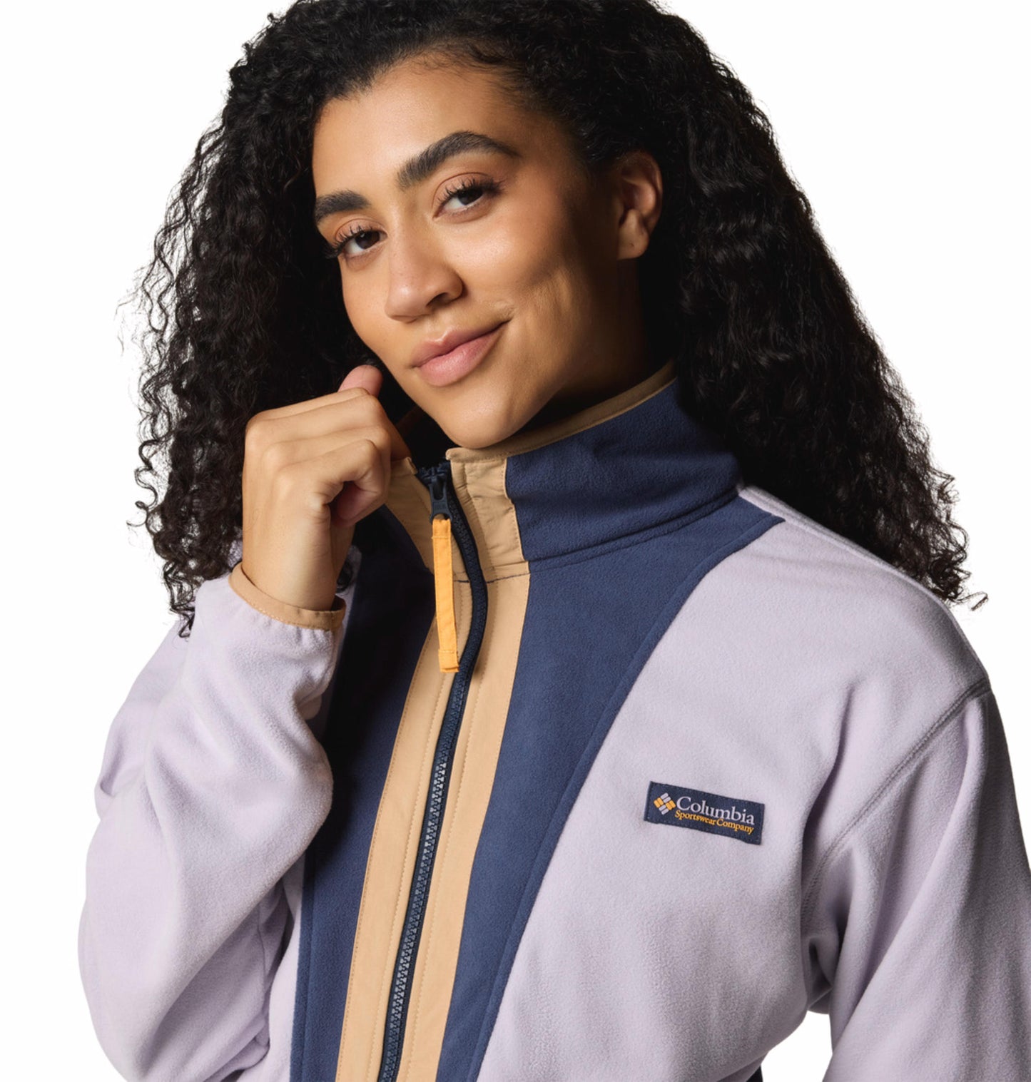 Columbia Womens Purple Backbowl II Full Zip Fleece Jacket
