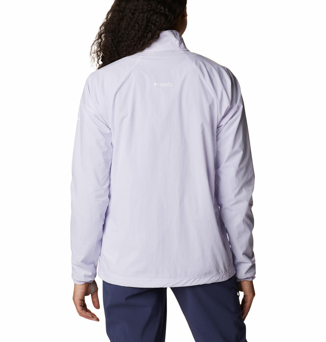 Columbia Women Purple W Titan Pass Lightweight 1/2 Zip Shirts