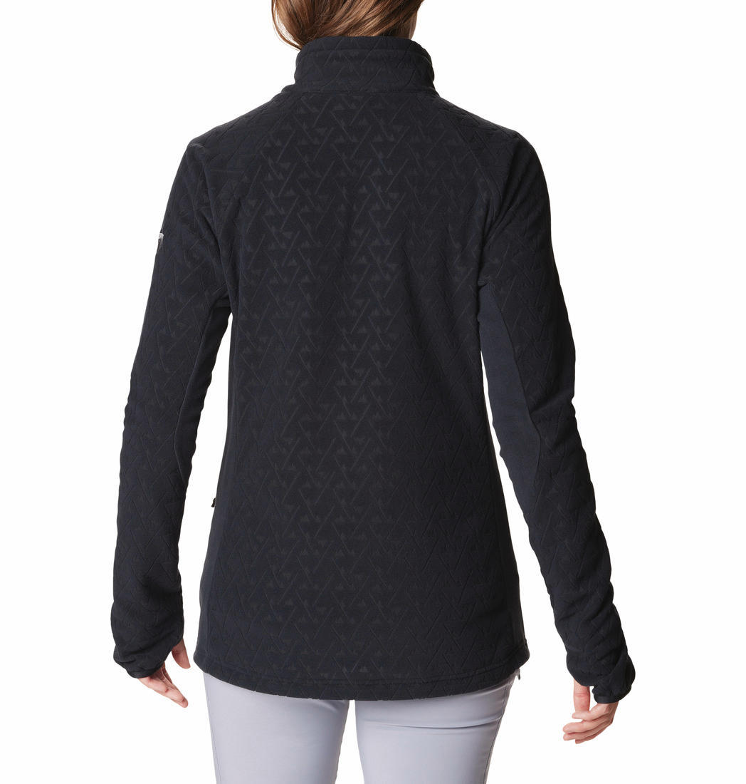 Columbia Women Black Titan Pass 3.0 Full Zip Fleece Fleece Top