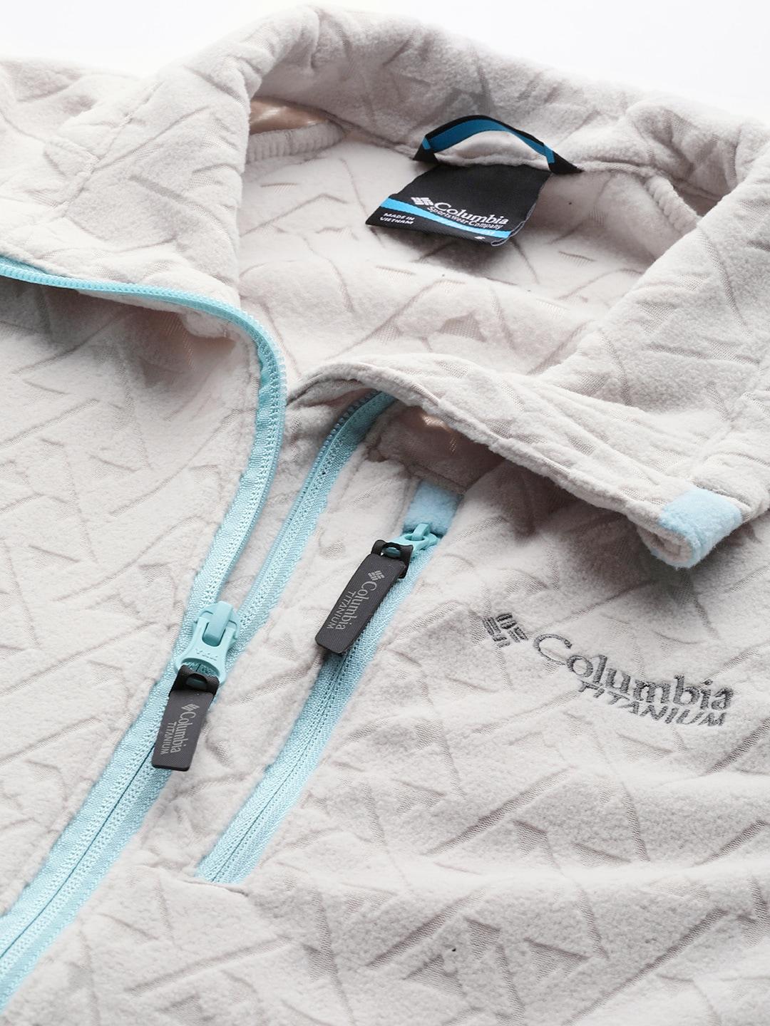 Columbia Women Beige Titan Pass 3.0 Full Zip Fleece Fleece Top