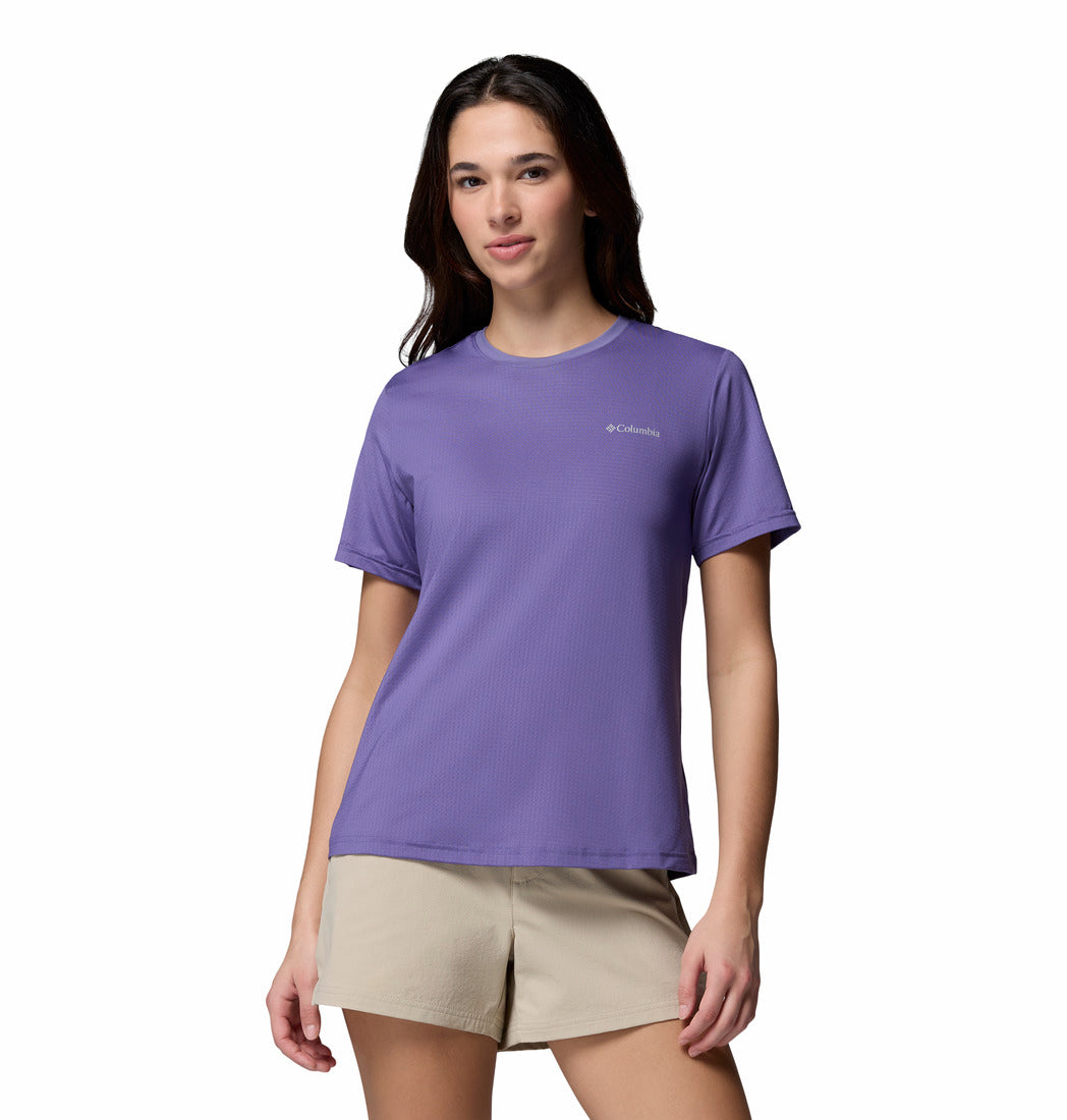 Columbia Women’s Purple Omni-Freeze Wild Springs Crew Neck Tee