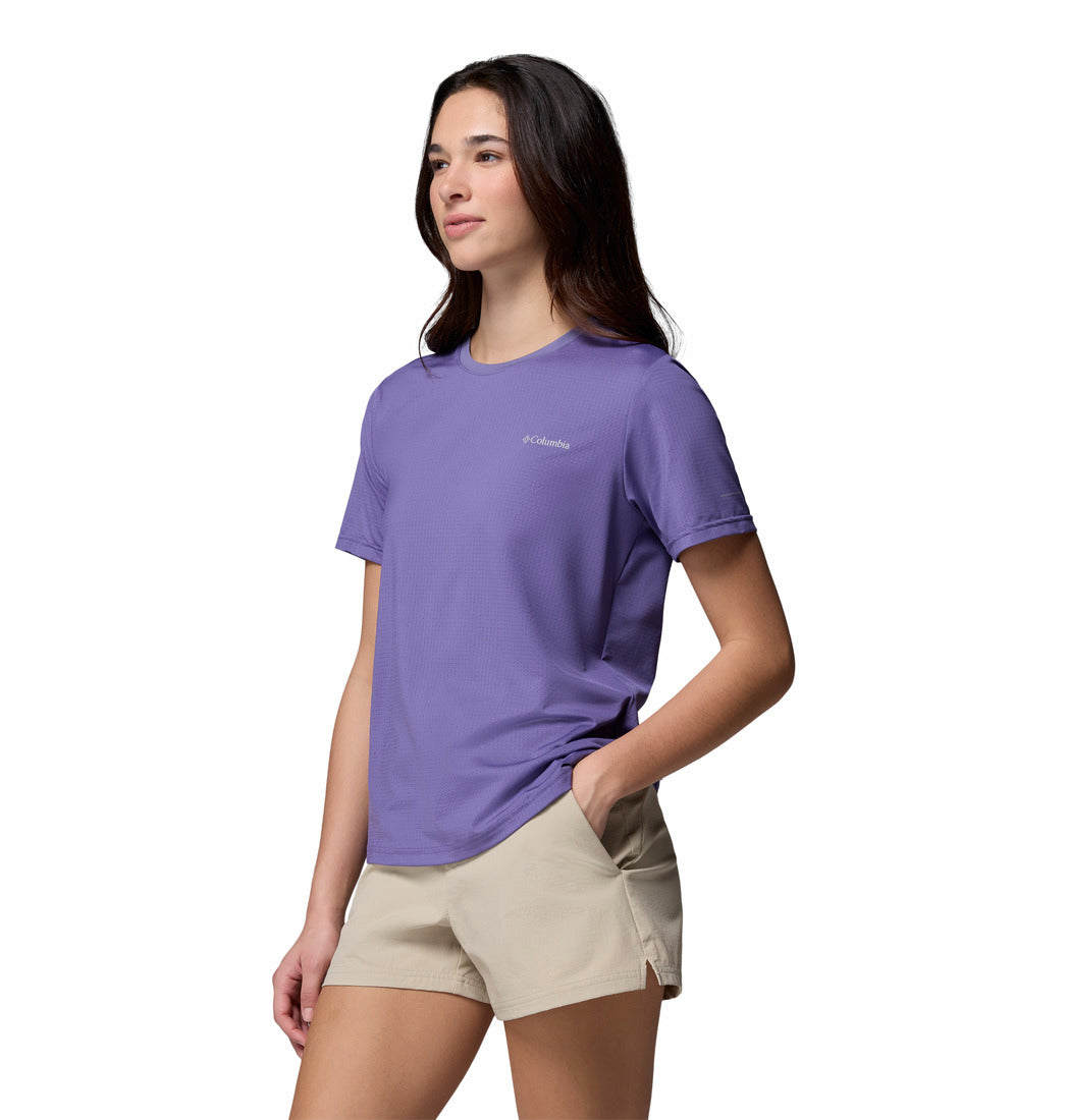 Columbia Women’s Purple Omni-Freeze Wild Springs Crew Neck Tee