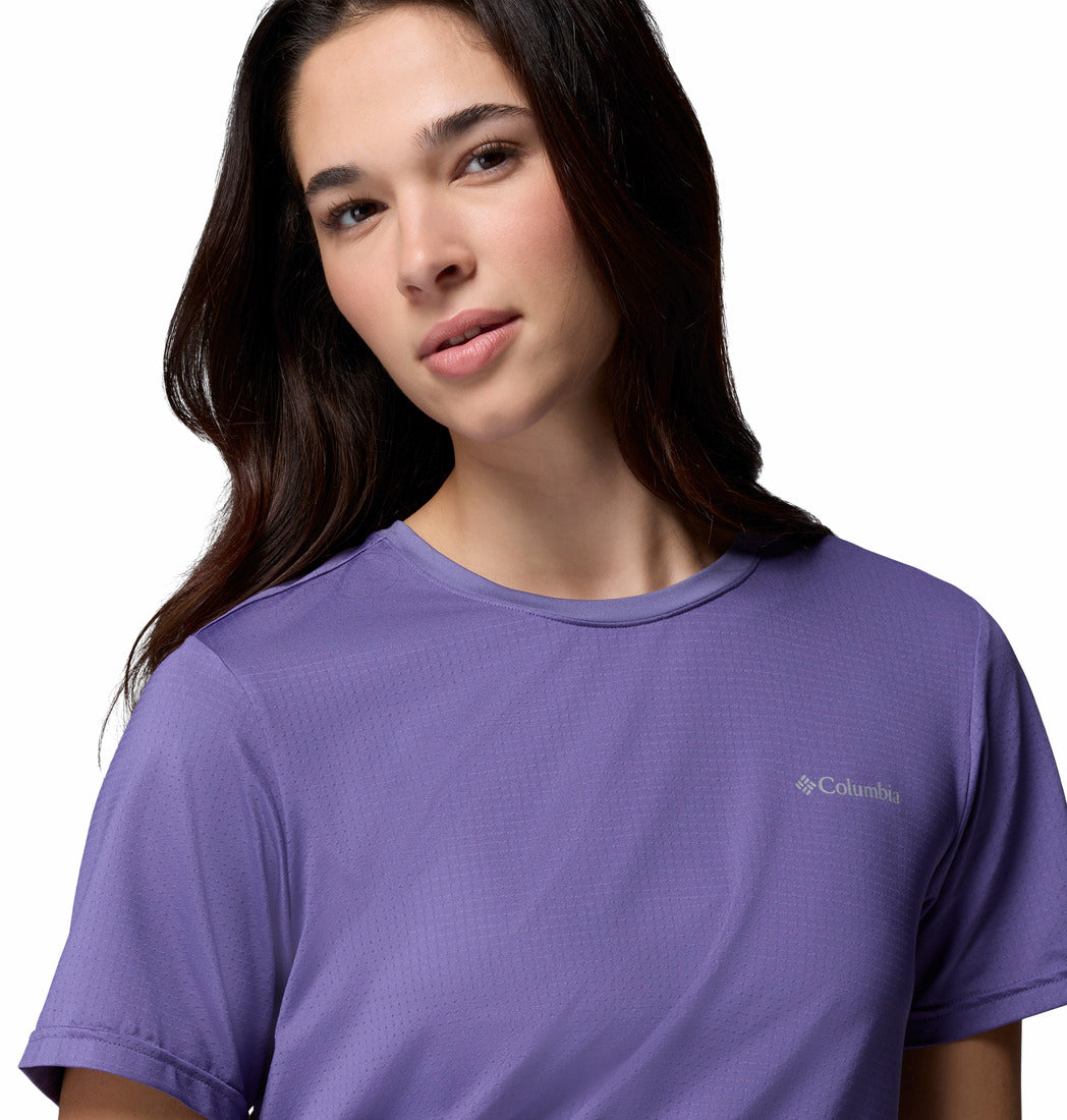 Columbia Women’s Purple Omni-Freeze Wild Springs Crew Neck Tee