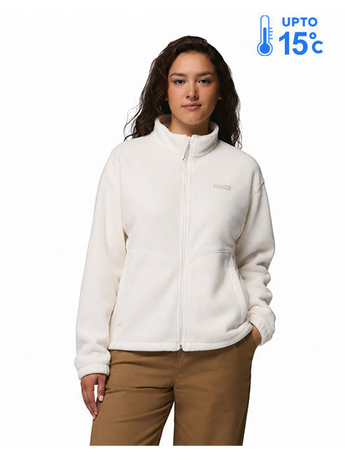 Columbia Women White MTR Timber Meadow Fleece Jacket