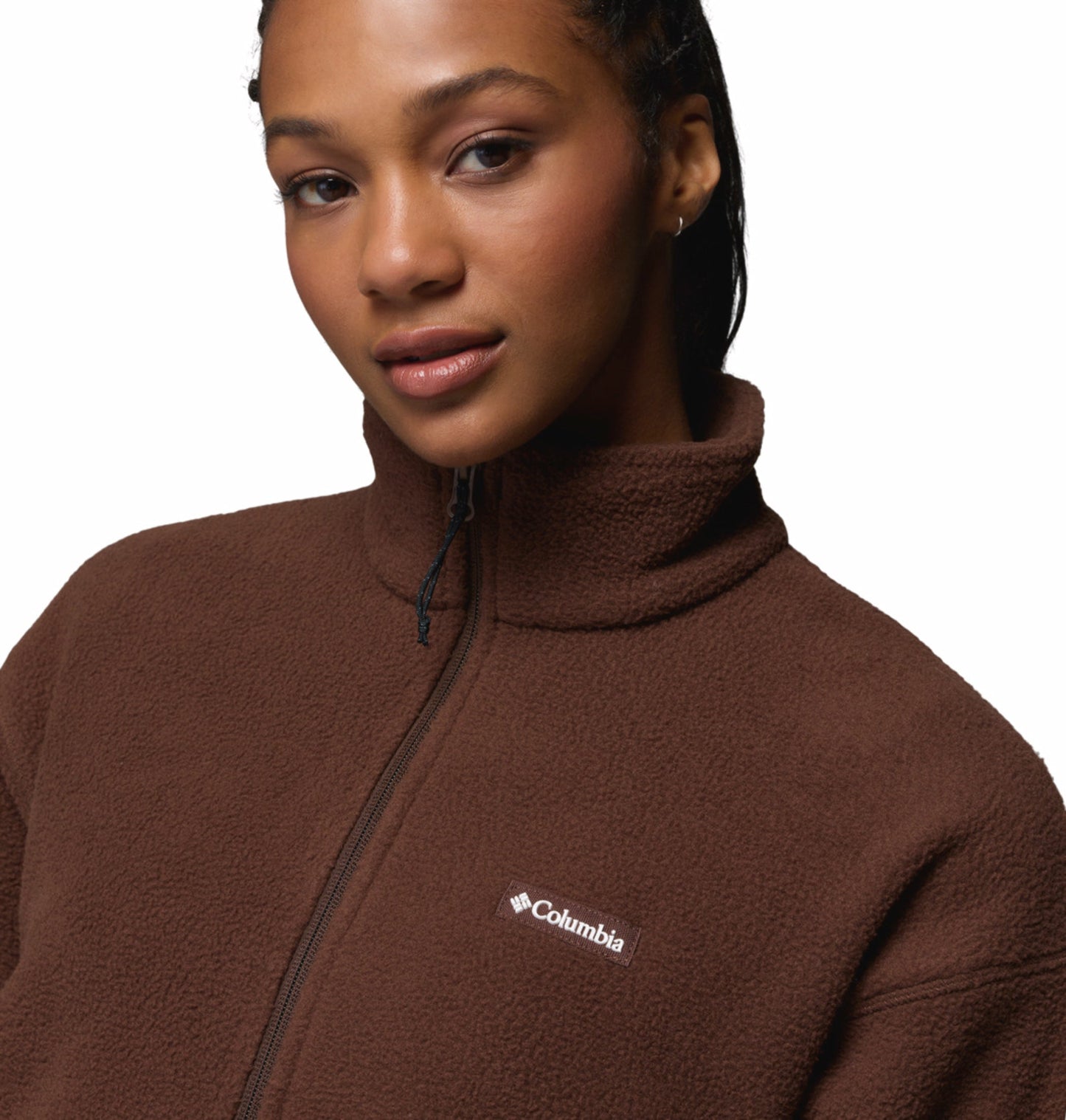 women brown mtr timber meadow fleece jacket