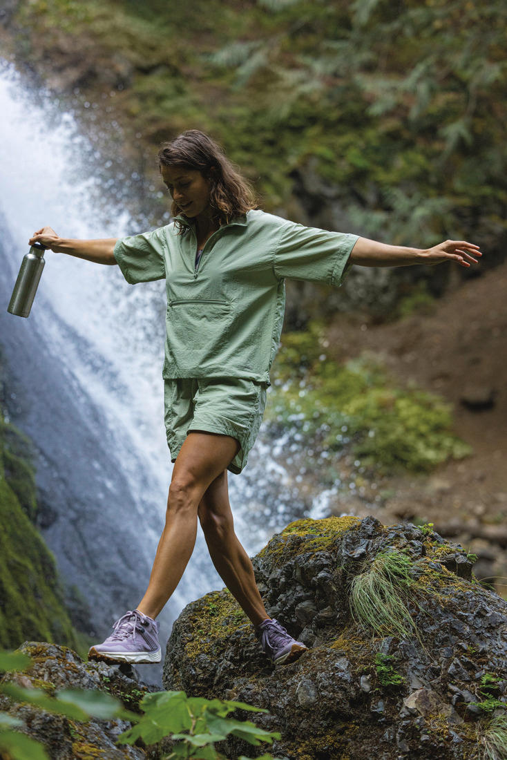 Columbia Women Olive Boundless Trek Shorts
