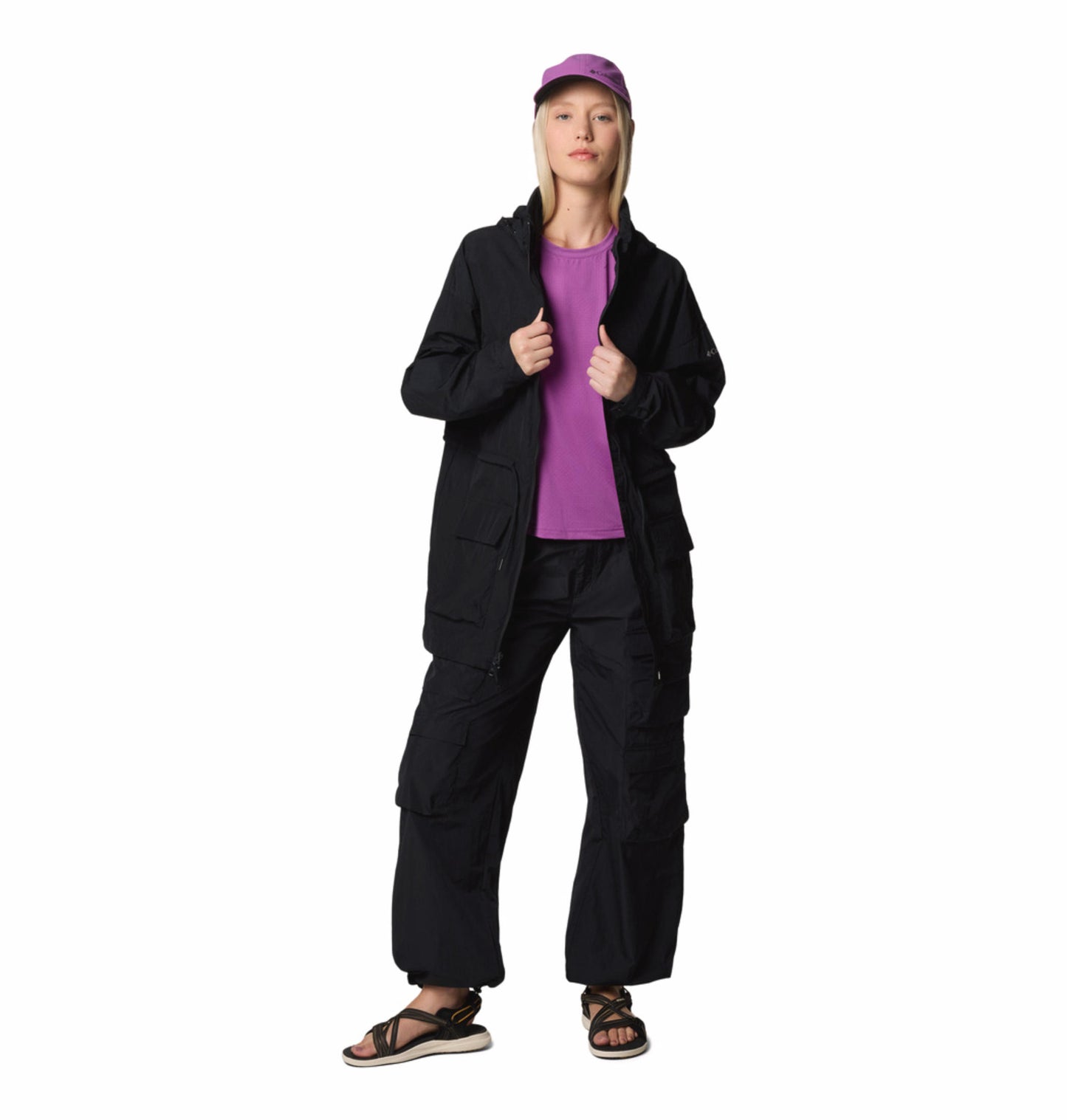 Columbia Women Black Elevated View Parachute Pant