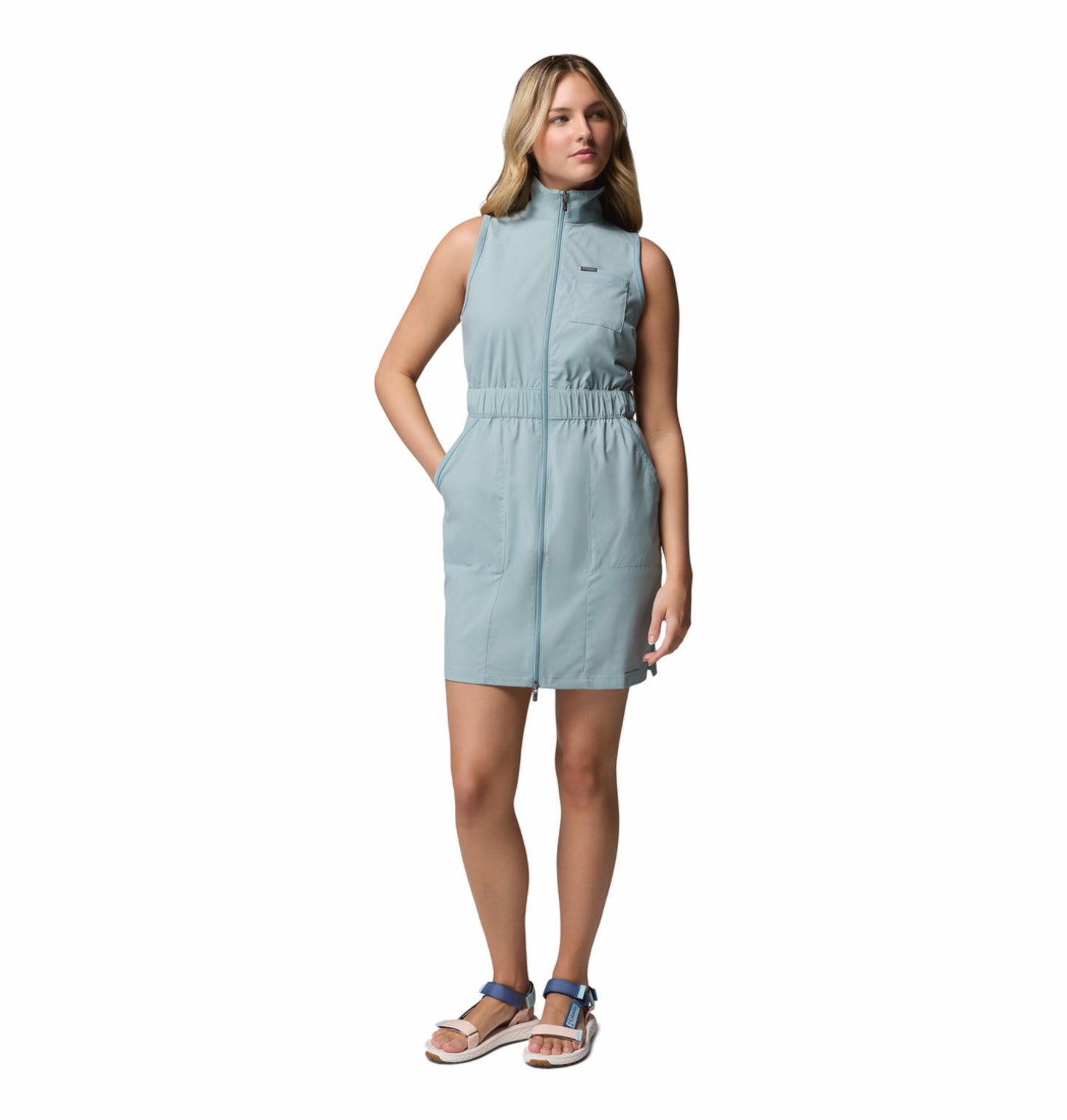 Columbia Women's Blue Omni-Shade Leslie Falls II Sun Protection Dress